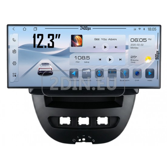 TOYOTA AYGO- 12.3" МУЛТИМЕДИЯ / Навигация android 16